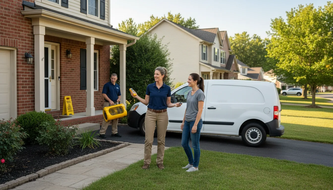 Residential water damage restoration in Dyer, AR